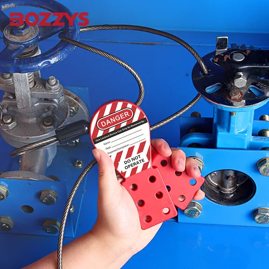 Bozzys ステンレススチールケーブルロックアウト(ナイロンハスプ付き)