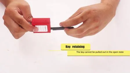 OEM 38mm 工業用ナイロンシャックル安全南京錠ロックアウトロック工業用南京錠安全ロト南京錠