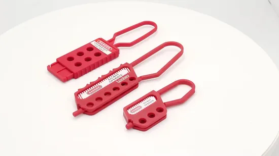 経済的な耐腐食性ナイロン絶縁プラスチックロックアウトハスプ6mm