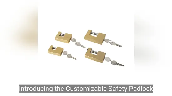 長方形の南京錠 カスタマイズ可能な安全南京錠、キーロック解除と2つのキー付き