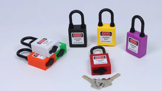安全ロックアウト用の耐久性のある38mmナイロン防塵ロックアウト南京錠