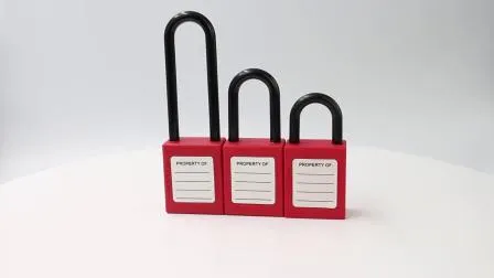 絶縁キー付きディファープラスチック安全南京錠（76mm長シャックル付き）